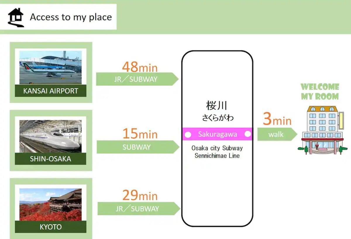 Suiteroom Hana Osaka Exterior foto